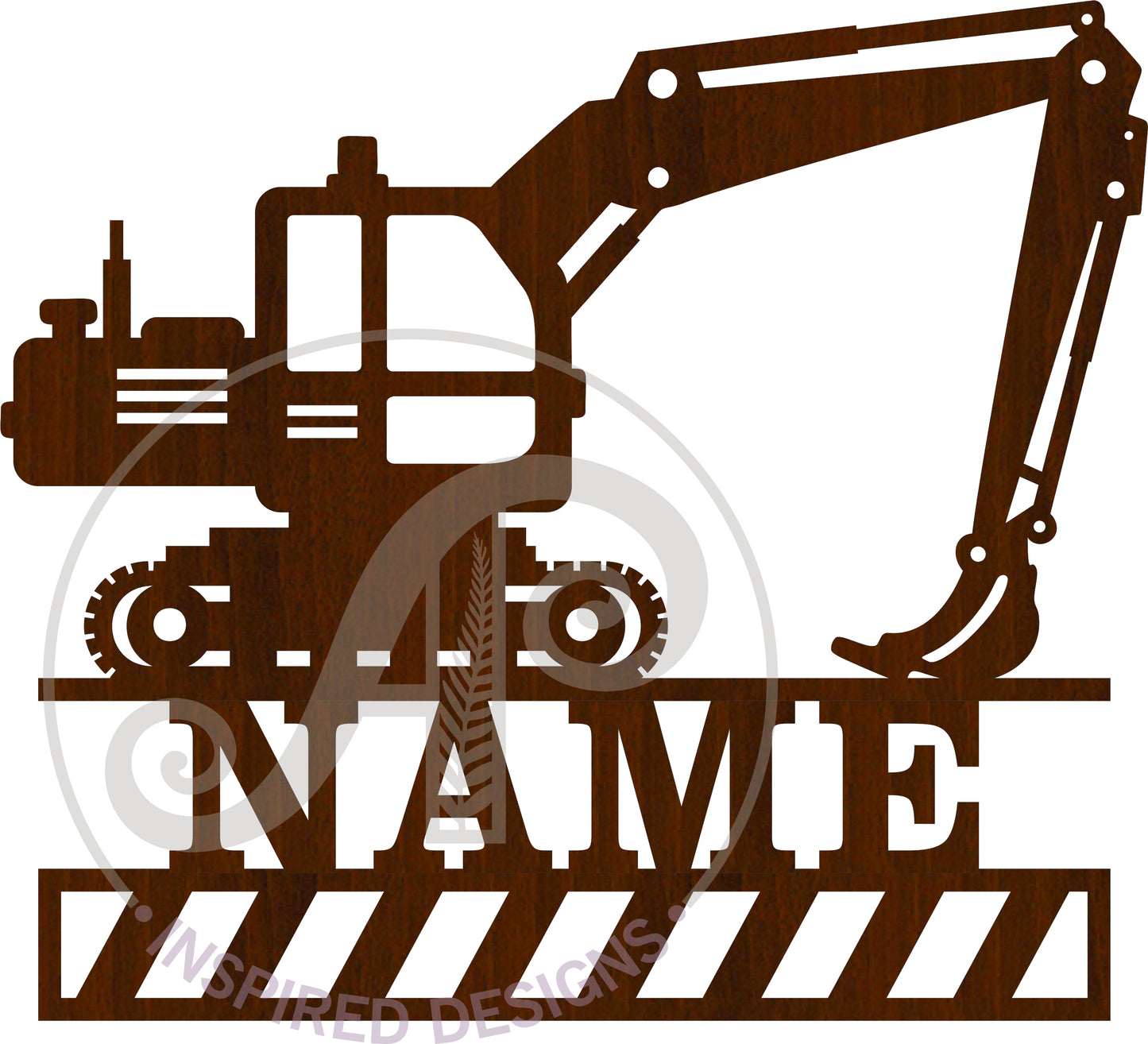 Digger shape name sign SVG / DXF / AI / PDF / CDR