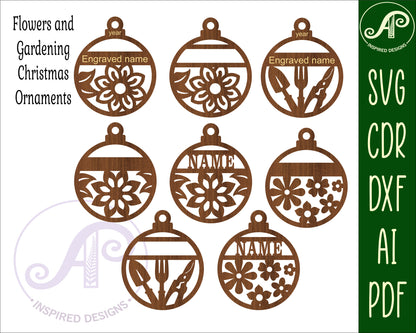 Flower and gardening ornament design SVG / DXF / AI / PDF