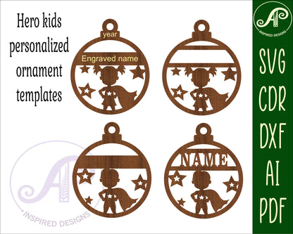 Hero ornament designs SVG / DXF / AI / PDF