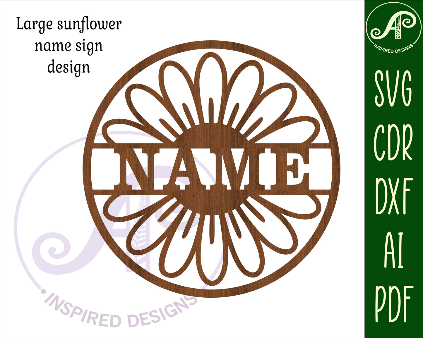 Daisy name wall sign. SVG / DXF / AI / PDF / CDR