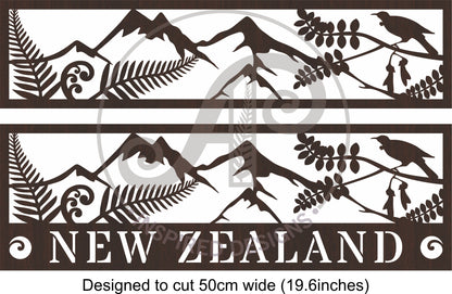 Scene NZ wall sign design SVG / DXF / AI / PDF / CDR