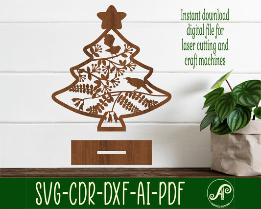 New Zealand Christmas tree stand design 1 SVG / DXF / AI / PDF / CDR