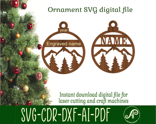 Outdoors ornament design SVG / DXF / AI / PDF