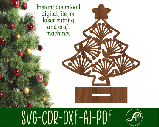 New Zealand Christmas tree stand design 4 SVG / DXF / AI / PDF / CDR