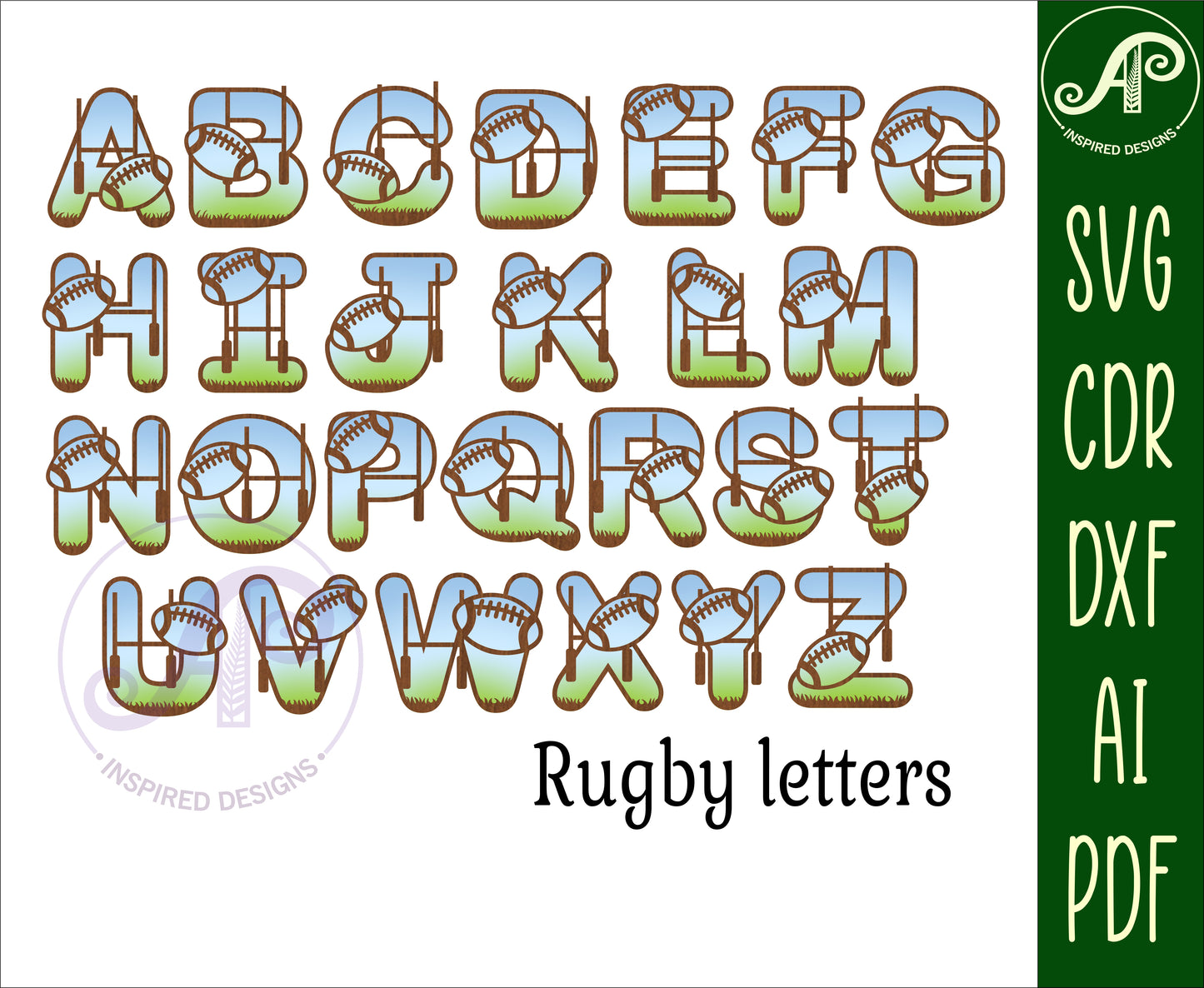 Huge Sports bulk alphabet letter set. 182 letter options