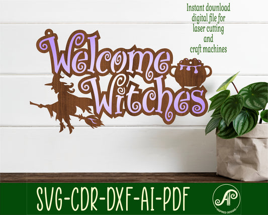 Halloween wall sign design 4 SVG / DXF / AI / PDF / CDR