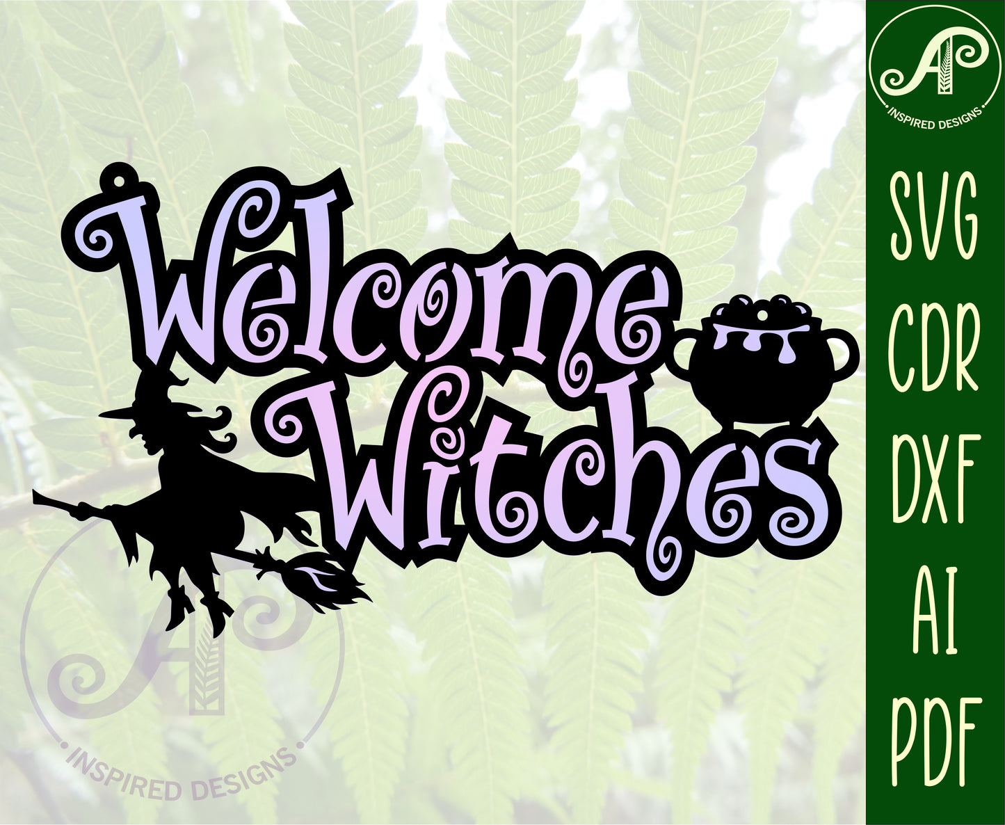 Halloween wall sign design 4 SVG / DXF / AI / PDF / CDR