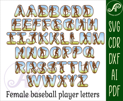 Baseball bulk alphabet letter set. 114 letter options