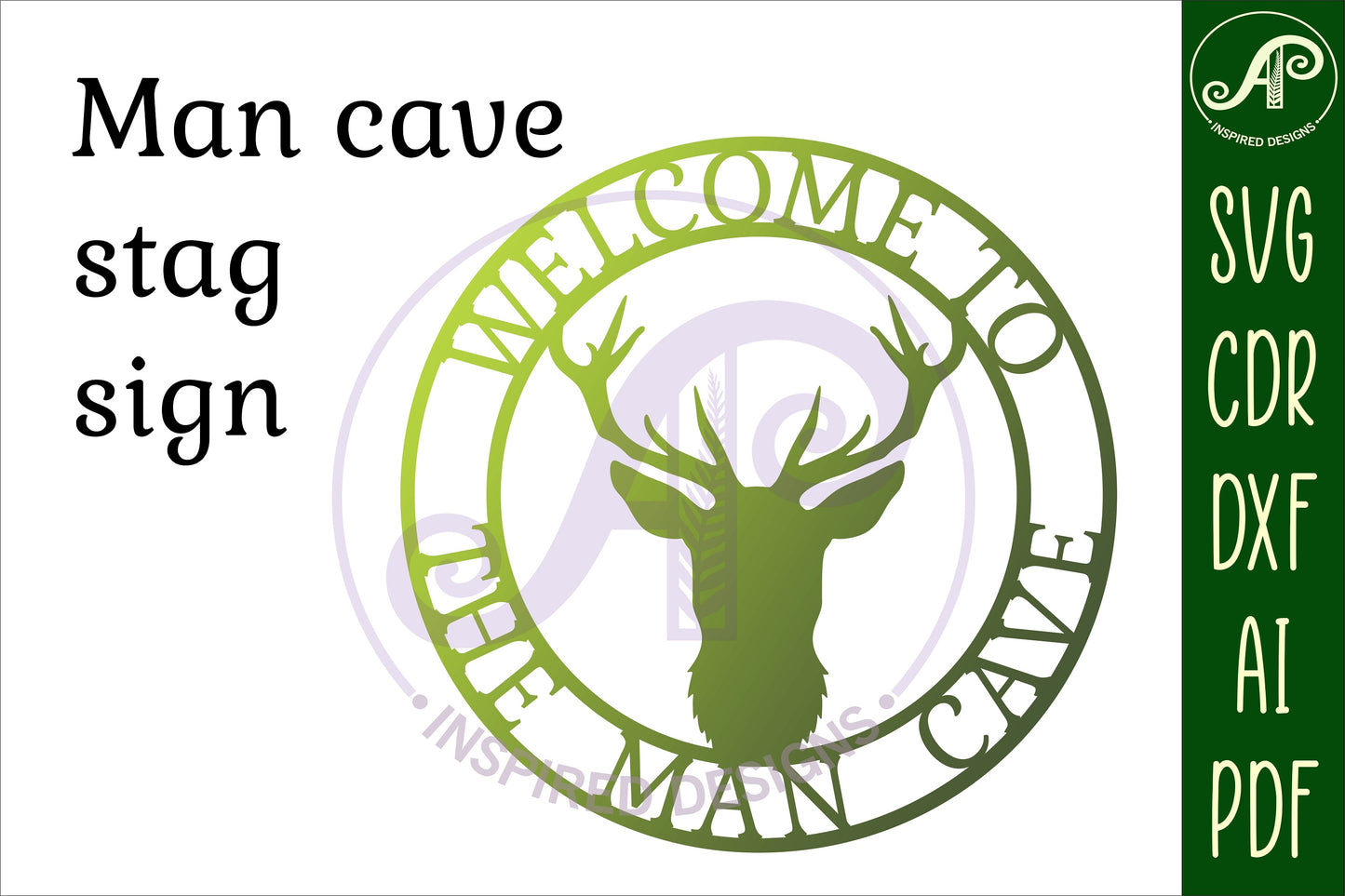 Man cave wall sign design SVG / DXF / AI / PDF / CDR