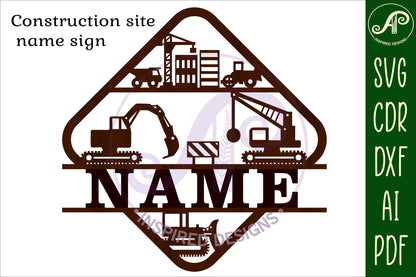 construction shape name sign SVG / DXF / AI / PDF / CDR