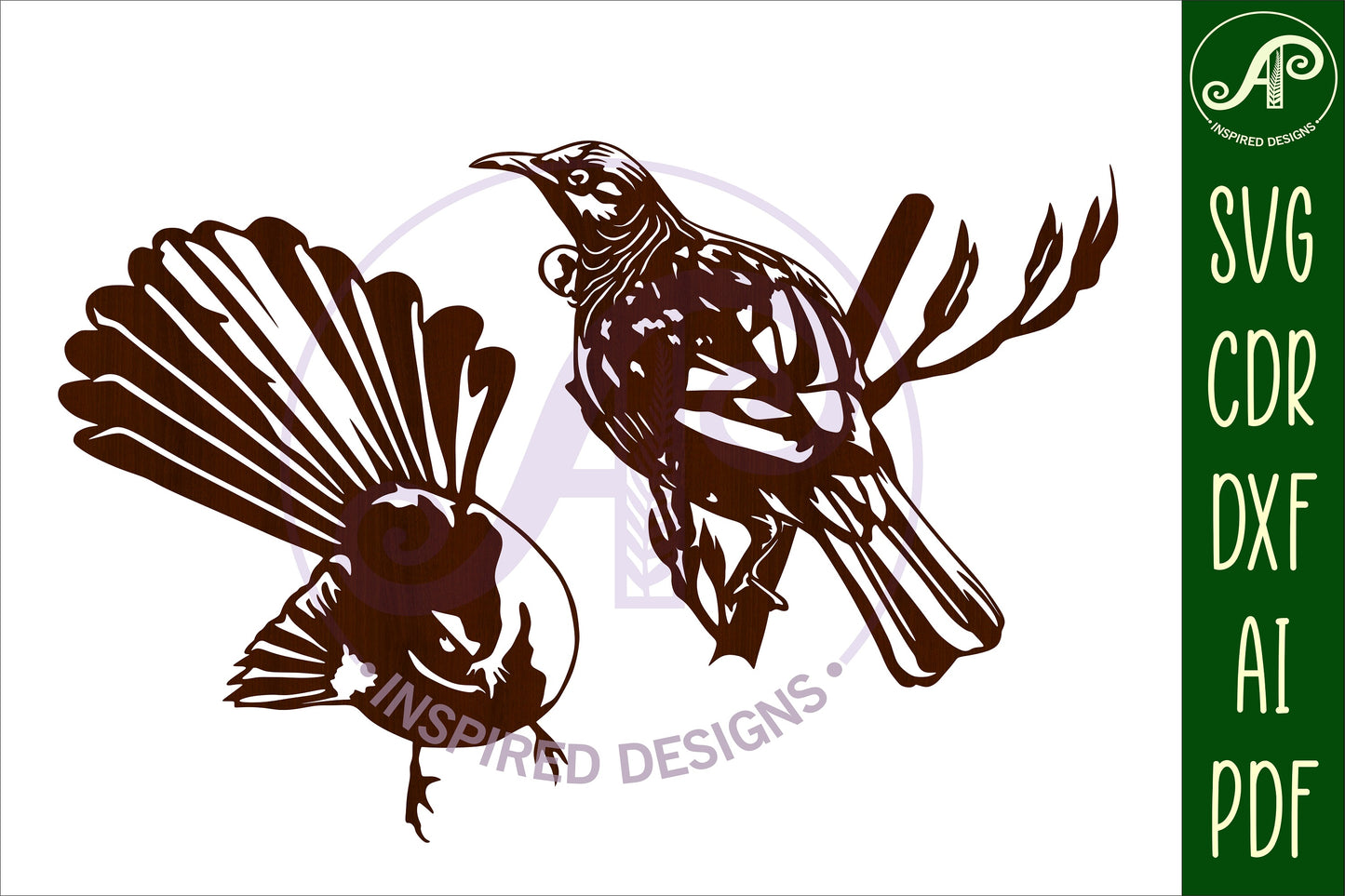 New Zealand birds set 1 wall sign design SVG / DXF / AI / PDF / CDR