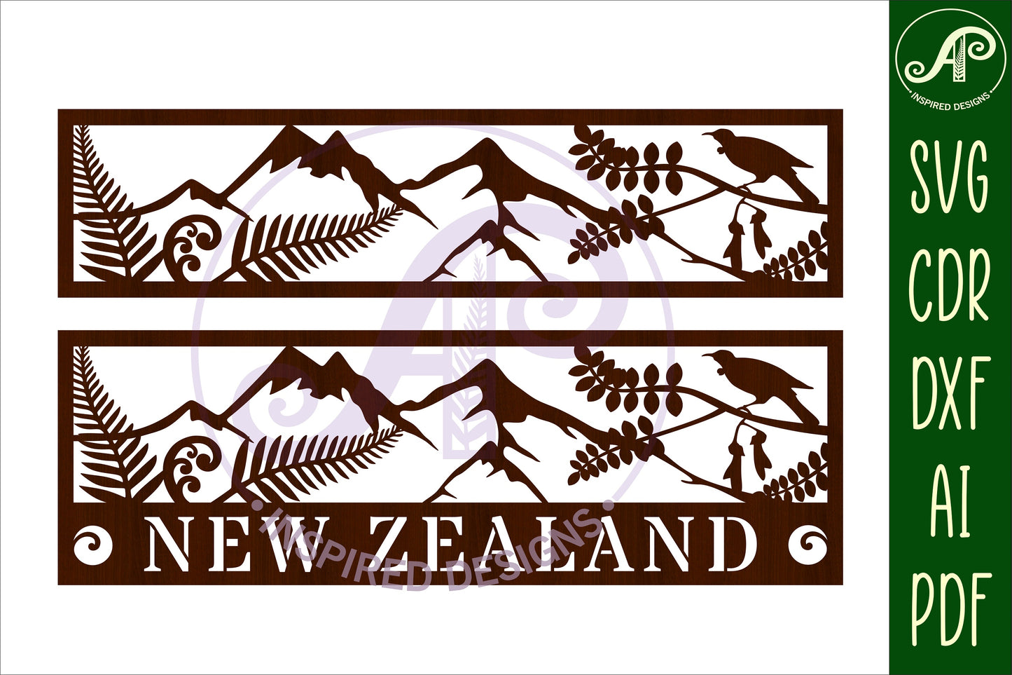 Scene NZ wall sign design SVG / DXF / AI / PDF / CDR