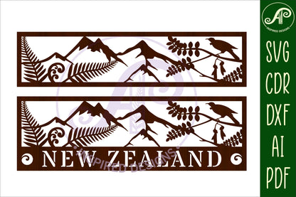 Scene NZ wall sign design SVG / DXF / AI / PDF / CDR