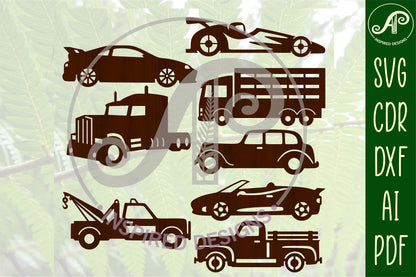 Vehicle designs, 31 silhouette shapes