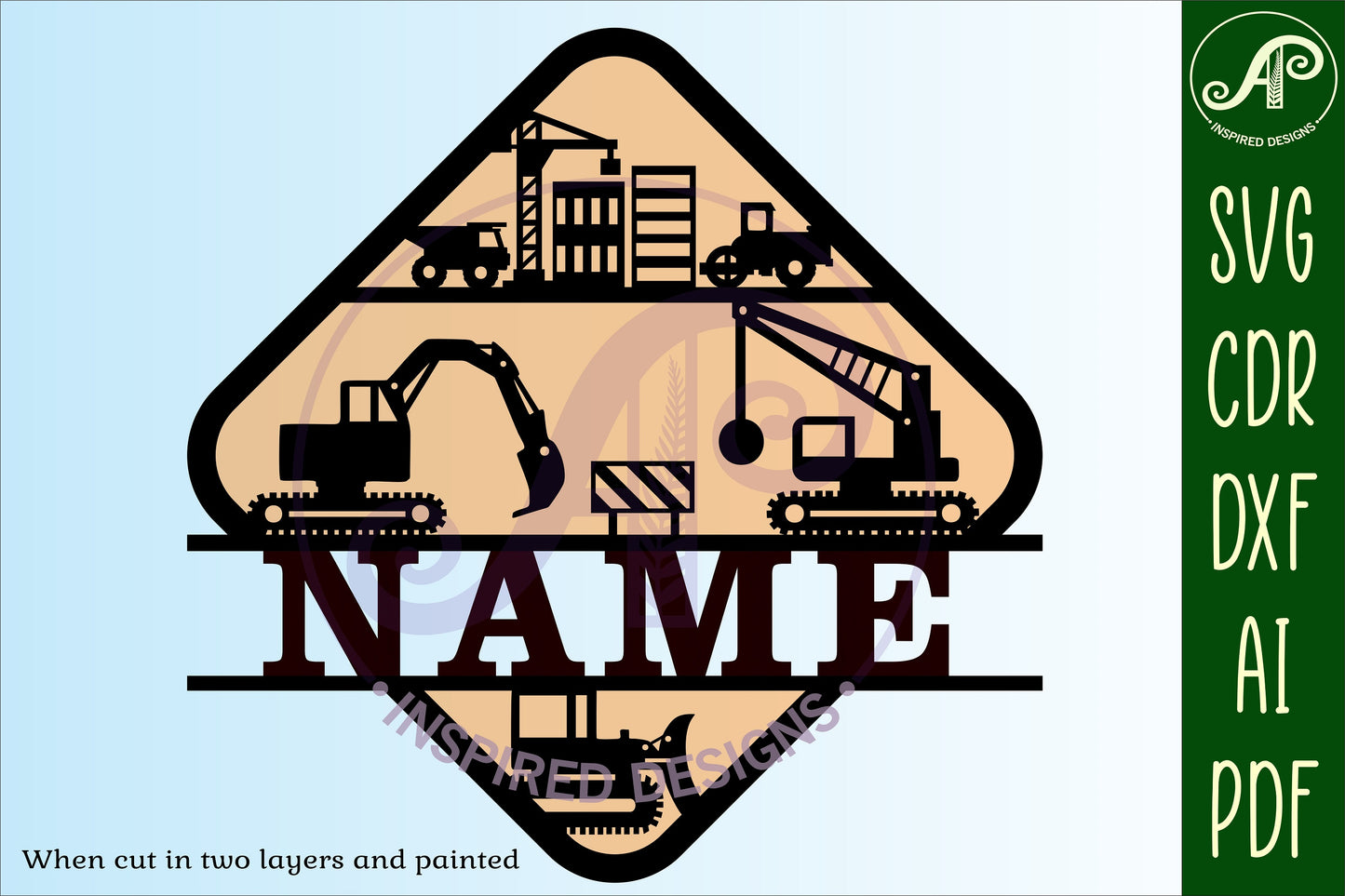 construction shape name sign SVG / DXF / AI / PDF / CDR