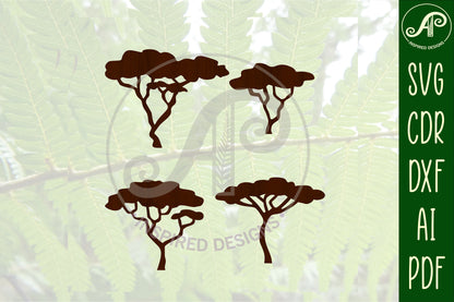 Safari animals designs, 54 silhouette shapes