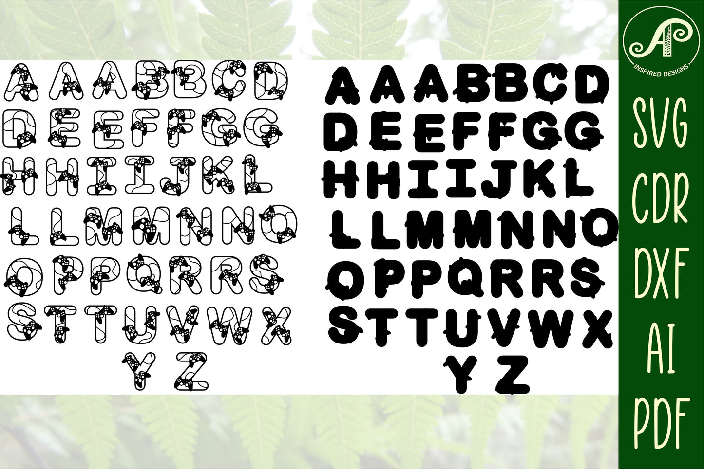 Gamer alphabet letter set. 44 letter options