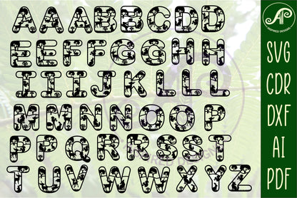 Woodland alphabet letter set. 47 letter options