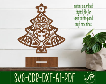 New Zealand Christmas tree stand design 2 SVG / DXF / AI / PDF / CDR